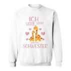 Children's Ich Werde Wieder Große Schwester Verkunden Sweatshirt