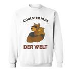 Coolster Papa Der Weltater Outfitatertag Bester Papa Sweatshirt