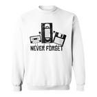 Never Forget 90S 80S Video Cassette Sweatshirt