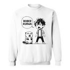 Bóbr Bober Kurwa Internet Meme Anime Manga Beaver Sweatshirt