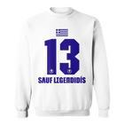 Greece Sauf Legend Legend Legdis Son Name Sweatshirt