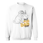 Herren Bester Mops Papa Ever Mops Kleidung Für Männer Mops Papa Raglan Sweatshirt