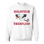 Holstein Fußball Kicken Fan Kiel Stadion Blau Weiss Sweatshirt