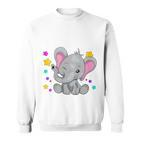 Kinder Ich Bin Schon 3 Jahre Alt Cute Elephant 3Rd Birthday Sweatshirt