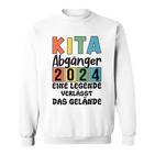 Kinder Kita Abgänger 2024 Schulkind Einschulung Schule Letzter Tag Sweatshirt