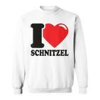 I Love Schnitzel Ich Liebe Schnitzel Schnitzel Sweatshirt
