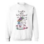 Nerd Pixel Einhorn 80S Sweatshirt