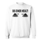 Panzerfahrer Gamer Sweatshirt Bis Einer Heult, Grün für Gaming-Fans