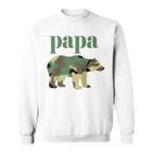 Papa Bär Camo Camo Papa Bär Passender Familienbär Raglan Sweatshirt