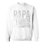 Sasquatch Papa Squatch Camping Bigfoot Für Papaatertag Kapuzenjacke Sweatshirt