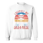 Vintage Dad Ich Halte Alle Meine Papa-Witze In Einem Dad-A-Base Lustig Kapuzenjacke Sweatshirt