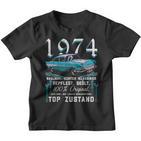 1974 Jahrgang Mann Frau 50 Years 50Th Oldtimer Kinder Tshirt