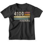 4100 Duisburg Retro Postcodes Old Postcode Vintage Kinder Tshirt