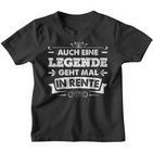 Auch Eine Legende Geht Mal In Rente Retirement Kinder Tshirt