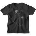 Backprint Figur Moderne Kunst Abstrakte Kunst Kinder Tshirt