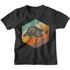 Badger Retro Badger Vintage Badger Kinder Tshirt