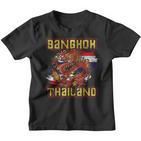 Bangkok Dragon Thai Food Thai Flag Kinder Tshirt