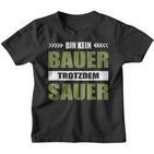 Bauernproteste Unterstützen Bin Kein Bauer Trotzdem Sauer Kinder Tshirt