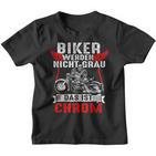 With Biker Werden Nicht Grau Das Ist Chrome Motorcycle Rider Biker S Kinder Tshirt