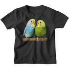 Budgie Pet Parrot Bird Kinder Tshirt