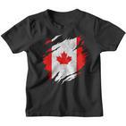 Canada Canadian Flag Vintage Kinder Tshirt