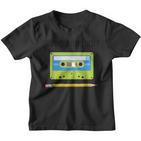 Cassette Pencil Kinder Tshirt