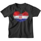 Croatia Flag Hrvatska Land Croate Croatia Kinder Tshirt