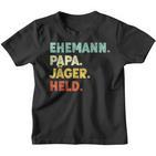 Day 'Husband Papa Jäger Held' Kinder Tshirt