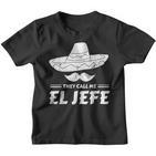 El Jefe Mexican Sombrero Kinder Tshirt
