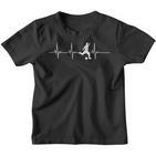 Fussball Jungen Herzschlag Football Boy Ecg Fan Player Kinder Tshirt