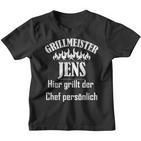 Grillmeister Jens First Name Kinder Tshirt
