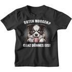 Guten Morgen Ganz Dünne Eis Border Collie Dog Kinder Tshirt