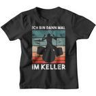 Ich Bin Dann Mal Im Keller Drummer Long-Sleeved Kinder Tshirt