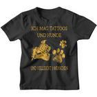 Ich Much Tattoos And Dogs Kinder Tshirt