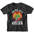 Keine Zeit Ich Muss In Den Keller Klemmbaustein Building German S Kinder Tshirt