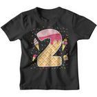 Kinder 2 Geburtstag Eis 2 Jahre Alt 2 Jungen Kinder Tshirt