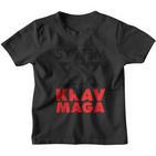 Krav Maga Israeli Combat System Gray Kinder Tshirt