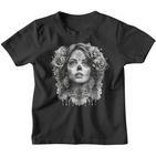 La Catrina Eleganz Elegante Sugar Skull Dame Kinder Tshirt