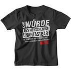 Basic Law Article 1 Die Zürde Des Menschen Ist Unantastbar Kinder Tshirt