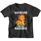 Leone Ich Bin Ein Großer Bruder Iventerò Fratello Maggiore Kinder Tshirt