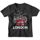 London Vibes Famous London Landmarks Souvenir London Love Kinder Tshirt