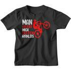 Man Erlebt Mich Selten Radlos Cycling Bicycle Cyclist Kinder Tshirt