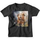 Meerschweinchen Blumen Aquarell Illustration Grafik Kinder Tshirt