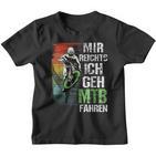 Mir Reichts Ich Geh Mtb Fahren Retro Downhill Bicycle Kinder Tshirt