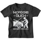 Morning Ölich Abends Fröhlich Car Mechanic Kinder Tshirt