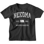 Nekoma North Dakota Nd Sportdesign Im Vintage-Stil Kinder Tshirt