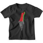Palestine Map Watermelon Kinder Tshirt