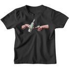 Pfeffi Peppermint Liqueur Party Celebration Air Schnapps Hands Kinder Tshirt