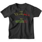 Retro Vu Meter Vintage Hi-Fi Audio Stereo Music Sound Kinder Tshirt