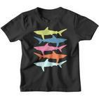 Shark Vintage Summer Beach Surfer Kinder Tshirt